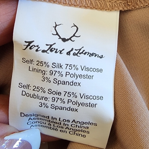 For Love & Lemons Saffron Mini Dress Size XS - Picture 10 of 10